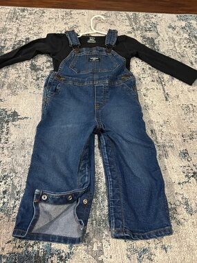 OshKosh B'gosh Dark Blue Denim Overalls